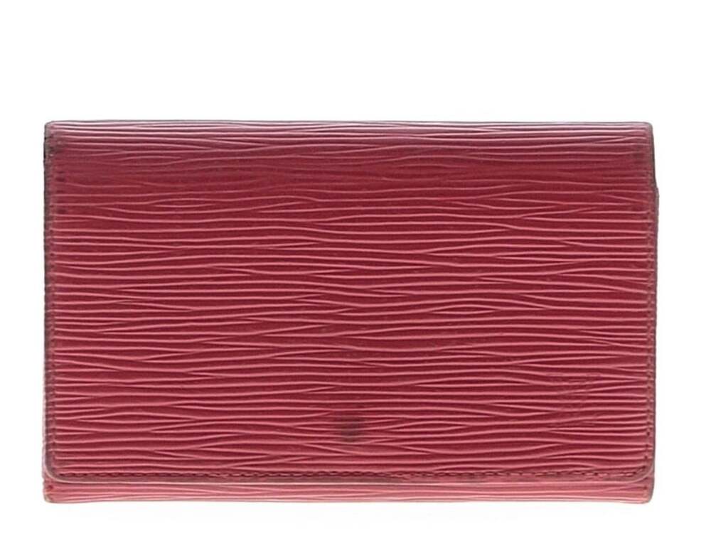 Louis Vuitton Epi Leather Portefeuille Tresor Wallet Red
